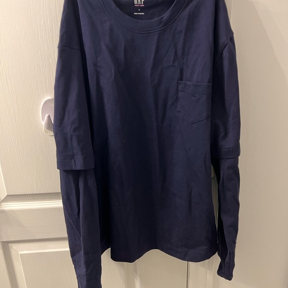 SANDY LIANG X GAP Navy Blue Men's Shirt - Picture 8 of 8